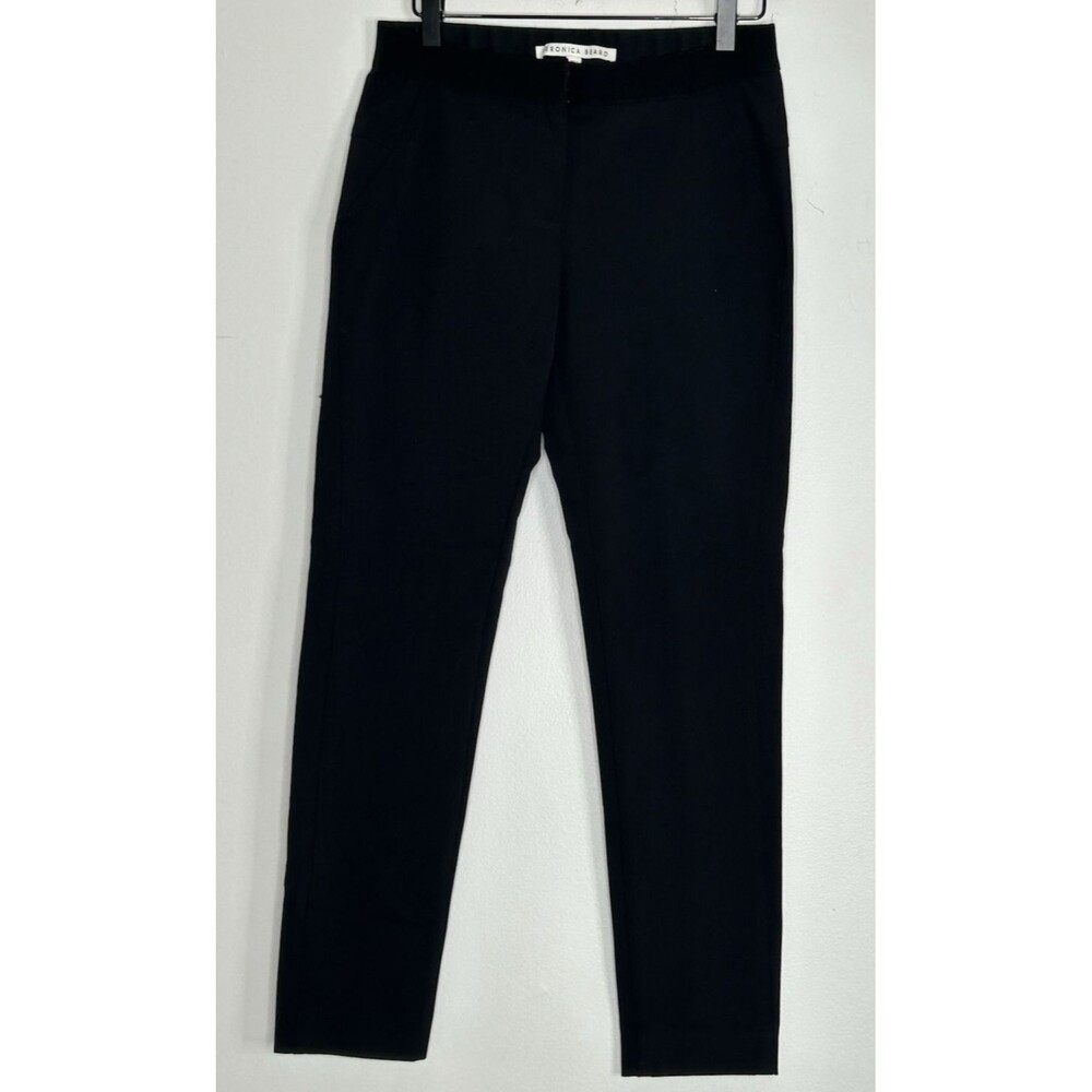 VERONICA BEARD Slim-Fit Pant Black Pant size 8 Elastic Waist Capsule Wardrobe